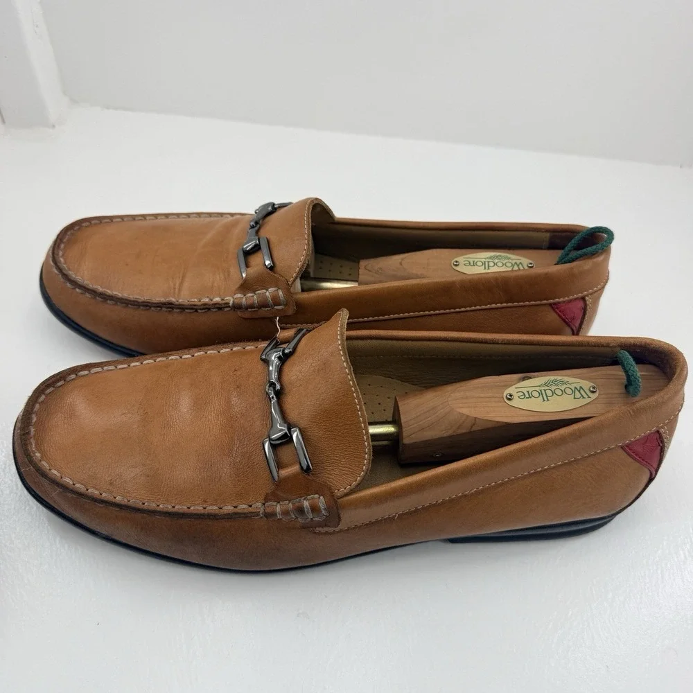 FootJoy FJ Club Casual Mens 11M Tan Leather Bit Loafers 79008 Slip On Shoes